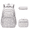 Daisy A/Gray, variant on Forestfish 3-Piece Backpack Set for School,Large Capacity Teen Backpack with Insulated Lunch Bag & Pencil Case,Waterproof with Laptop Compartment & Side Pocket(Daisy A/Gray)
