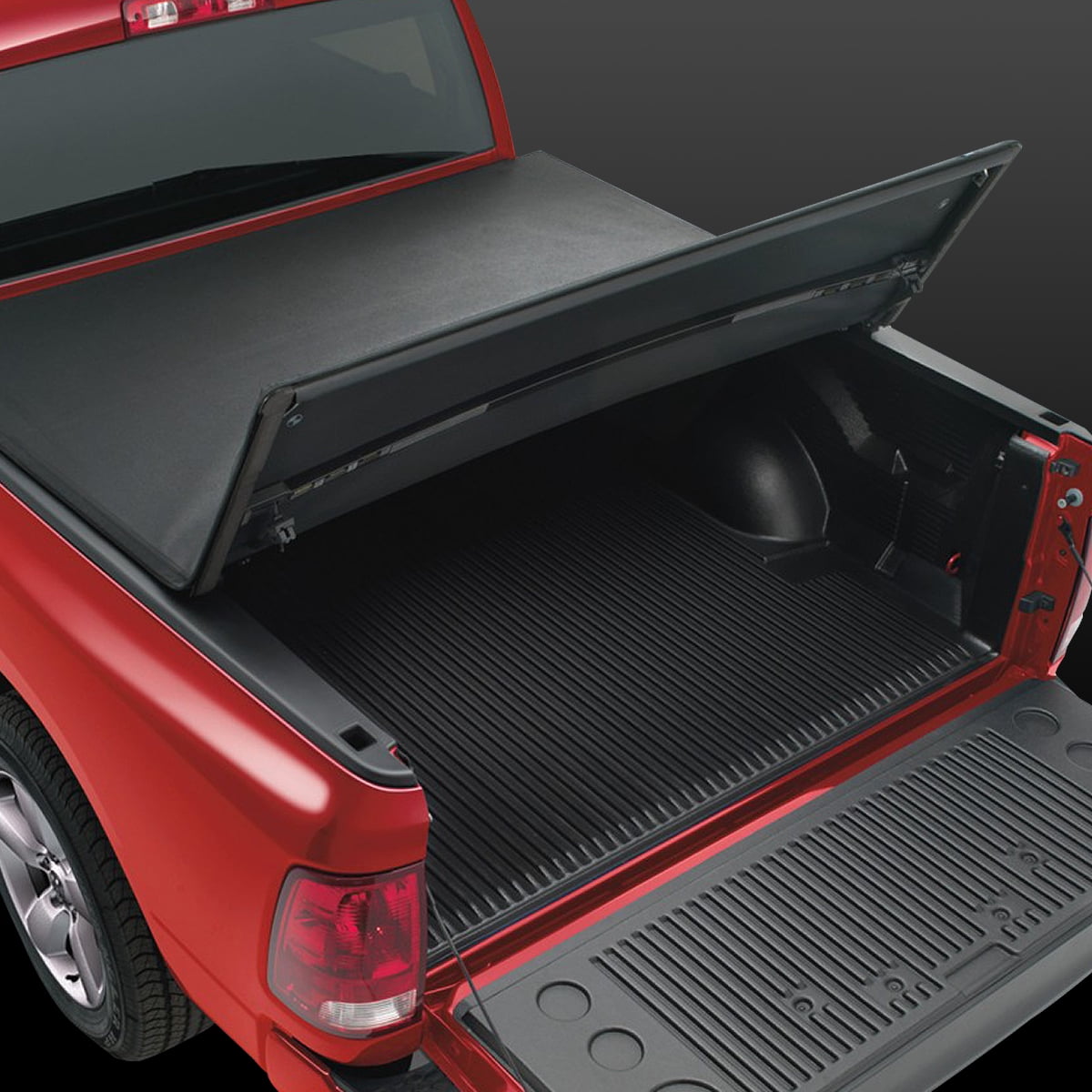 DNA Motoring For 05-11 Dodge Dakota 5.5 FT Bed Tri-Fold Adjustable Soft Top Trunk Tonneau Cover