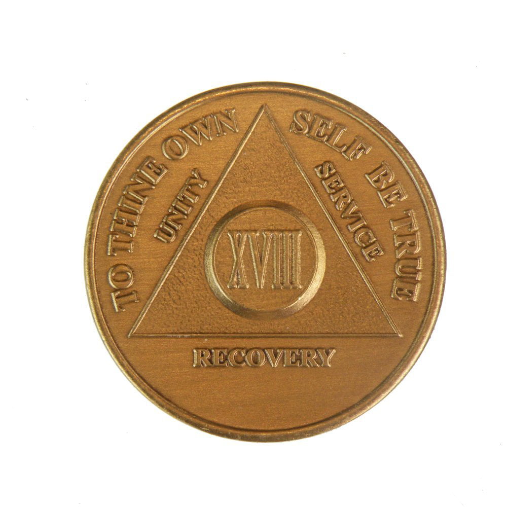 Alcoholics Anonymous 13 Year Recovery Coin Chip Medallion Medal Token AA Bronze 