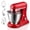 Red, variant on Plum Chef 5-Quart Stand Mixer, 12-Speed Tilt-Head Kitchen Electric Mixer with Stainless Steel Bowl & 3 Attachments, Black