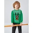 thumbnail image 2 of POPTEM Toddler Boys Christmas Sweatshirt Reindeer Cotton Clothes Long Sleeve Casual Pullover Tops 2t, 2 of 7