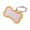 Orange, variant on Klonfd Stainless Steel Engraved Glitter Bone Shape ID Double Custom Text Lightweight Cat Name