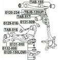 thumbnail image 2 of Febest BUSHING, FRONT LOWER CONTROL ARM # TAB-516 OEM 48654-60050, 2 of 2