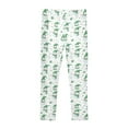 thumbnail image 4 of joogoo Girls' Leggings Green Snowmans Yoga Pants 7-8T, 4 of 8
