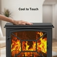 thumbnail image 6 of 24'' Freestanding Electric Fireplace Heater Stove Portable Infrared Fireplace for Indoor, W/ Remote, Thermostat, 5 Variable Flame, 6 of 11