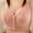 Pink, variant on Front Closure Bra for Women, Wirefree Side Support with Full Coverage, Plus Size Adjustable Underwire for Daily Wear and Comfort