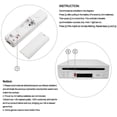 thumbnail image 4 of Paquete de 2 controladores inalámbricos y Nunchuck para consola Wii y Wii U, controlador de juego con funda de silicona y correa para la muñeca (blanco y negro), 4 of 5