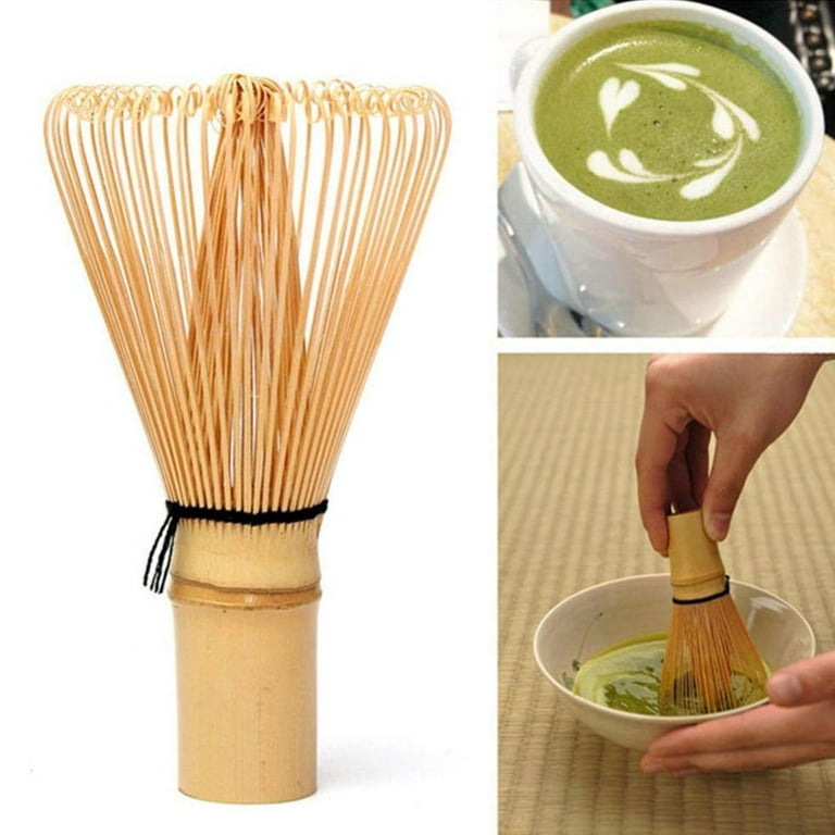 Kritne Natural Bamboo Tea Whisk Chasen Preparing Matcha Powder
