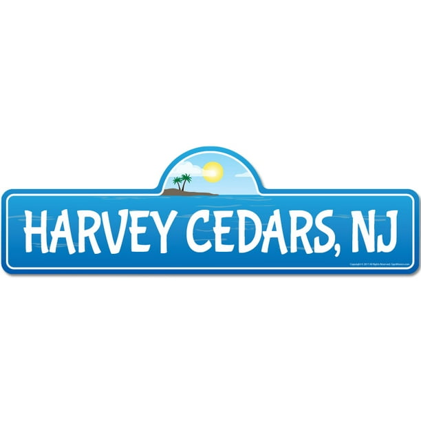 Harvey Cedars, NJ New Jersey Beach Street Sign Indoor/Outdoor