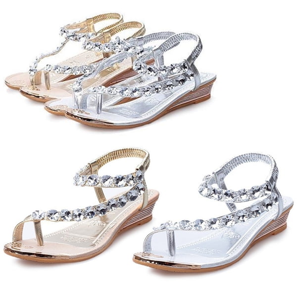 party sandals low heel