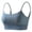(Style 164)Blue, variant on EaskTriop Women's Plus Size Bra, Sports Bras for Women, Wireless Padded Yoga Crop Tank Top Workout Bralette with Built In Bra Seamless