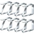 thumbnail image 1 of Tablecloth Clips Set of 8 Stainless Steel Tablecloth Anti-Slip Clips (4cm x 8 Pieces), 1 of 5