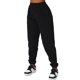 thumbnail image 1 of Pantalones deportivos para mujer con bolsillo deslizante, pantalones deportivos cálidos de felpa de cintura alta para exteriores para otoño invierno negro M, 1 of 7