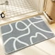 thumbnail image 5 of Alfombras de baño suaves antideslizantes - Alfombra de microfibra absorbente para ducha y bañera, 5 of 6