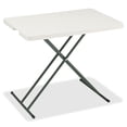 thumbnail image 2 of Iceberg IndestrucTable Classic Personal Folding Table, 30 x 20 x 25 to 28 High, Platinum, 2 of 3