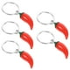 thumbnail image 2 of 5 llaveros colgantes con forma de chile, llaveros de recuerdo para fiestas, llaveros de simulación de chile, llaveros de chile, adornos para llaves., 2 of 7