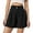 Black, variant on Shorts for Women Summer Trendy Dressy Elastic High Waisted Side Slit Business Casual Suit Work Flowy Shorts with Pockets S-2XL