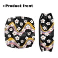 thumbnail image 2 of HELLHERO Floral Waves Walker Seat Cushion Cover Machine Washable Walker Seat Covers & Non-Slip Fit for Unisex with Easy to Use Reusable, 2 of 7