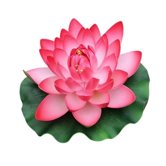 EVA Realistic Artificial Lotus Flower Faux Water Plant For Home Weddings Pond Decoration