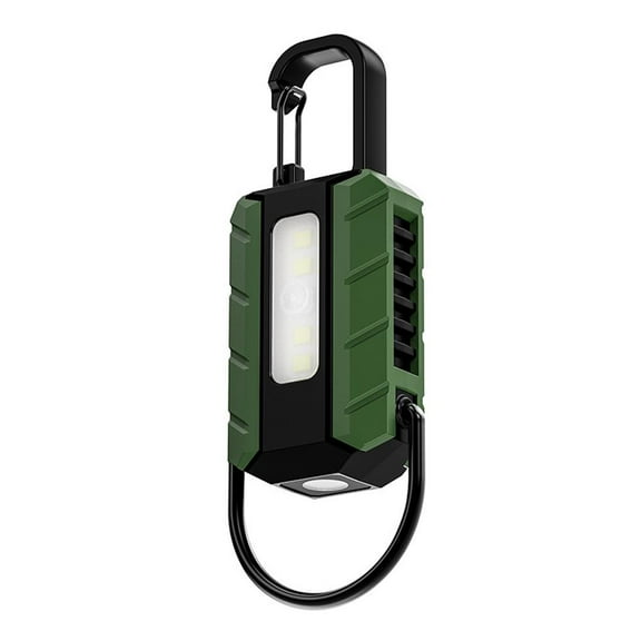 ZOUBAOQ USB C Rechargeable Keychain Flashlights,High Low Beam Mini Flashlights,COB Keychain Working Lamp 6 Light Modes,Lightweight Bright Mini Keyring Light for Walking, Searching and Hiking