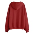 thumbnail image 4 of Zip Up Hoodies Women 2026 Spring Casual Long Sleeve Sweatshirts Fall Winter Track Jackets with Pockets Red XL, 4 of 5