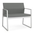 thumbnail image 1 of Gansett Reception Waiting Room Bariatric Chair / Silver Steel / Light Gray, 1 of 7