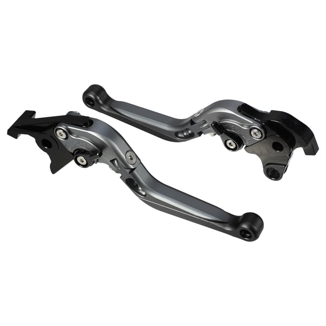 Par de palancas de embrague de freno de motocicleta plegables ajustables para Honda CB1300SF 2005-2013 tono titanio negro