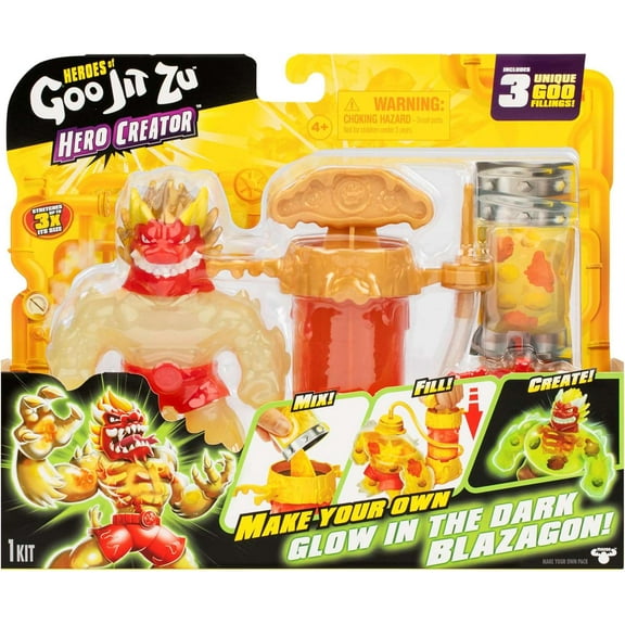 Heroes of Goo Jit Zu Hero Creator Blazagon Figure Set [Glow-in-the-Dark]