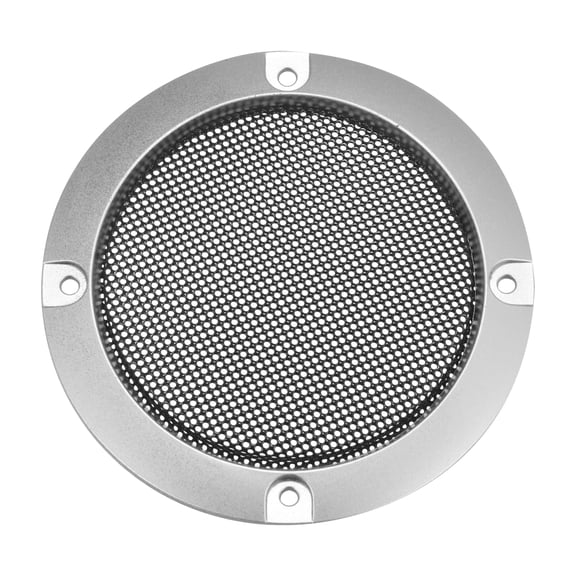 3" Speaker Grille Cover Mesh Trim Round Subwoofer Grille Silver Tone Car Auto Stereo Accessories