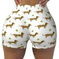 thumbnail image 2 of Lsque Dachshund Going To Play Tennis Pattern High Waisted Biker Shorts for Women-Tummy Control Fitness Athletic Workout Running Yoga Gym Shorts,Moisture-Wicking-X-Large, 2 of 9