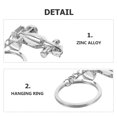 thumbnail image 4 of MRLESS 2-Pack Zinc Alloy 3D Racing Car Keychains, Durable Automotive Key Holders, Reusable Car Key Rings for Birthday Party Favors, 4 of 8