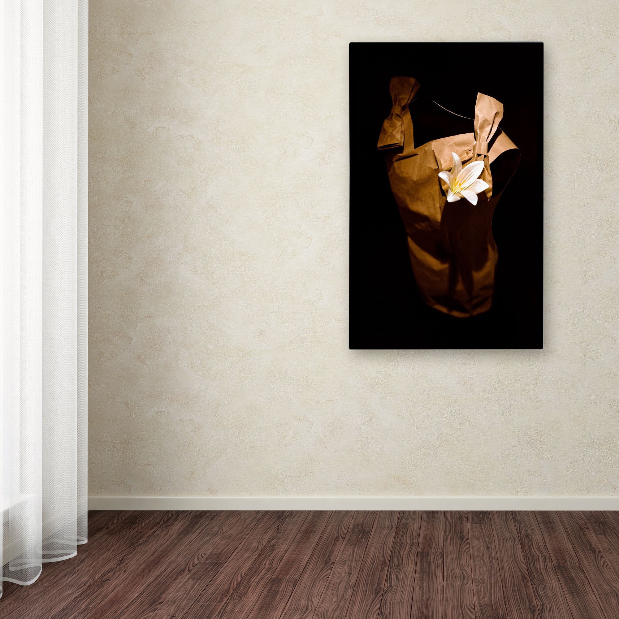 Trademark Fine Art "White Flower" Canvas Art by Roderick Stevens