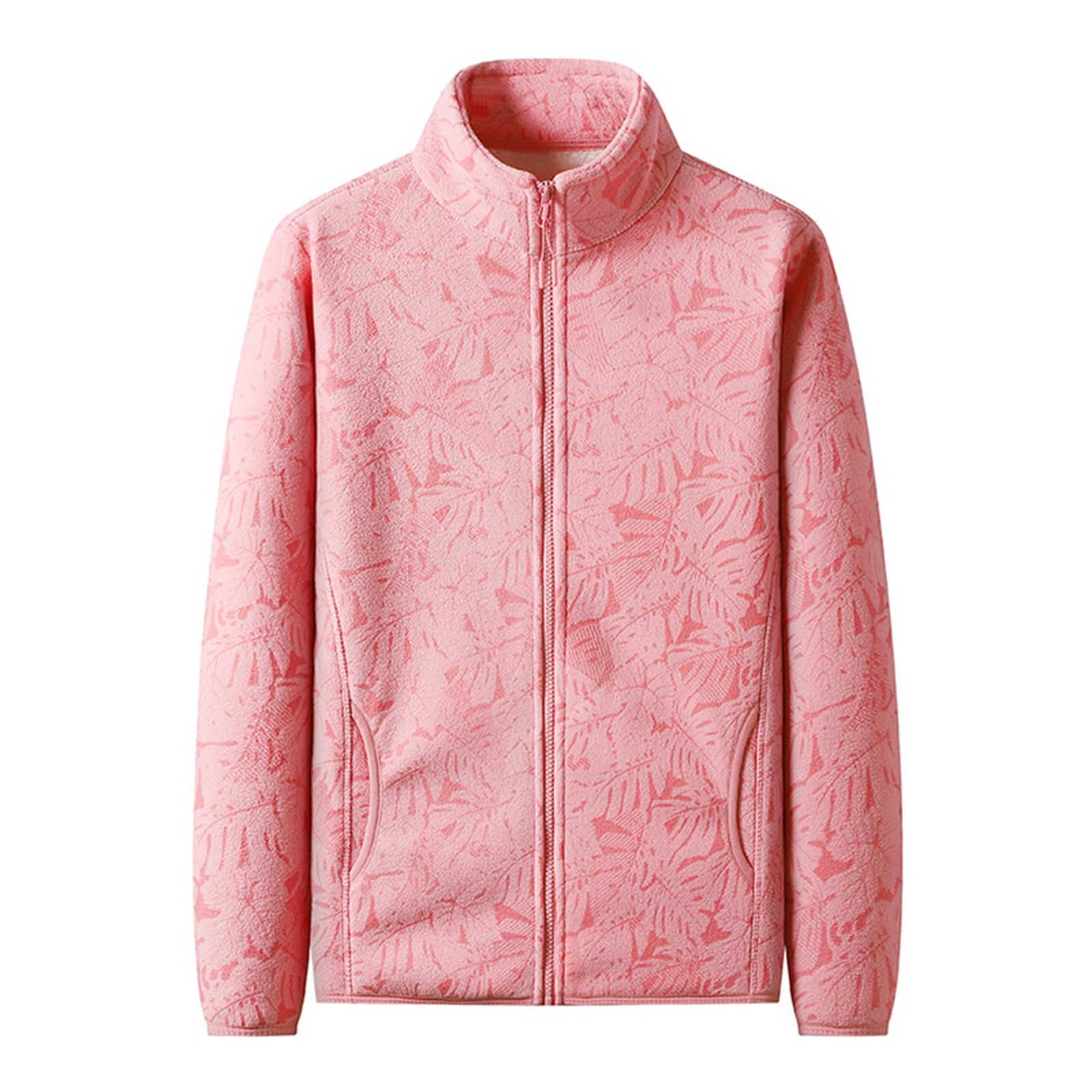 Light pink deals fleece jacket