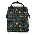 thumbnail image 1 of Disketp Deers In The Forest Mochila de Pañales de Gran Capacidad con Múltiples Bolsillos, Mochila de Viaje Multifuncional para Bebé, Unisex, Moderna y Resistente, 1 of 6