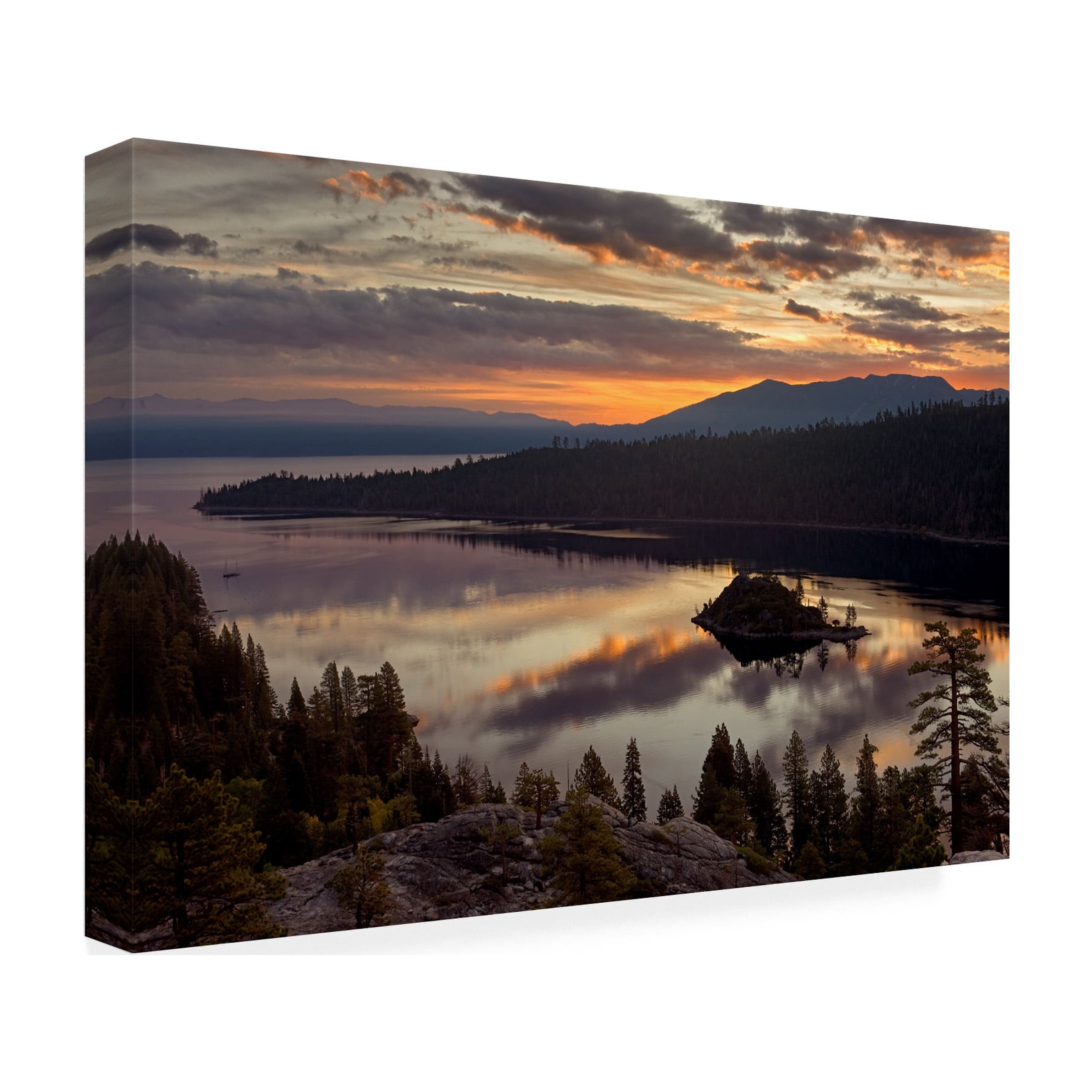 Trademark Fine Art 'Emerald Bay' Canvas Art by Mike Jones Photo