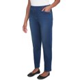 thumbnail image 3 of Alfred Dunner Womens  Super Stretch Faux Fly Denim Medium Length Pant, 3 of 6