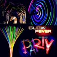 thumbnail image 5 of Glow Fever Glow Sticks Bulk 100 ct 22 pulgadas collares brillantes con conectores barras de luz de neón para fiestas, festivales, raves, conciertos, cumpleaños, bodas, color rosa, 5 of 5