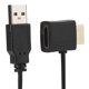 thumbnail image 4 of 2PCS USB 2.0 Adaptador de cable de cargador macho HDMI macho a hembra 50 cm con cable de alimentación auxiliar, 4 of 8