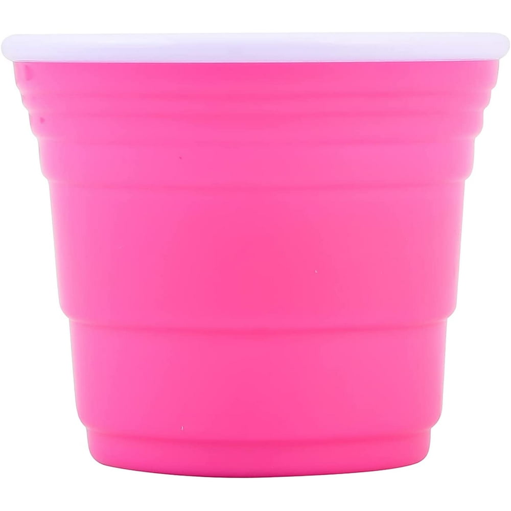 RED CUP LIVING Reusable Pink Shot Glasses 2 oz Party Cups Plastic Shot Glasses Set of 1