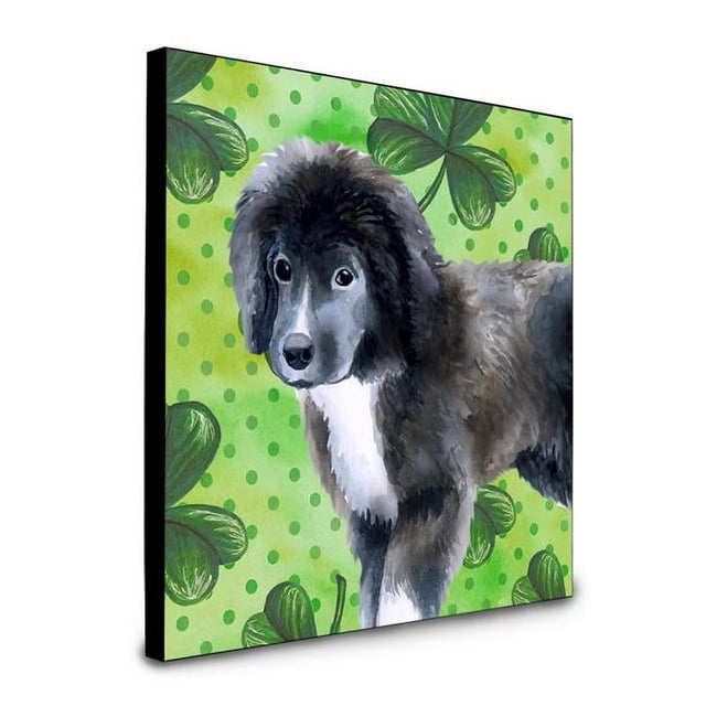 Carolines Treasures BB9873UP88 Newfoundland Chiot St Patricks Tableau Décor Mural