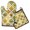 Sunflower Checkered Pattern, variant on Sunflower Checkered Pattern Kitchen Oven Mitt and Pot Holder Sets 2 Pcs for Baking, Cooking and Grilling, Heat Resistant Up To 392 °F