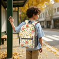 thumbnail image 6 of Pioneer Flower Floral Print Pattern 17" School Backpacks for Teens,Waterproof Oxford Fabric,S-Shape Padded Straps for School,Travel,Hiking,Camping, 6 of 6