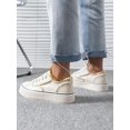 thumbnail image 2 of Women's White Spring/autumn Casual Solid Color Slip-resistant Canvas Shoes, Low Top Round Toe Sneakers Loafers, 2 of 5