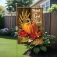 thumbnail image 4 of Thanksgiving Garden Flag Pumpkin Flag 12x18 Inch Double Sided Religious Fall Yard Banner Thank the Lord Christian Outdoor Autumn Harvest Decoration for Lawn Patio Faith Seasonal Display, 4 of 6
