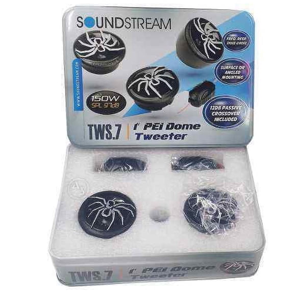 Soundstream Tweeter Lightweight Car Speakers with Flush, ABS Black