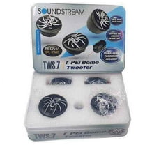 Soundstream Tweeter Lightweight Car Speakers with Flush, ABS Black