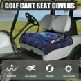 thumbnail image 3 of Renewold Golf Cart Seat Cover with Front Pockets Portable Golf Cart Accessories Easy to Install Keeps Seat Comfort and Cool Universal Fit, 52 x 32 Inch, Dolphin Galaxy, 3 of 7
