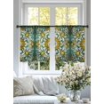 thumbnail image 5 of Sheer Curtain Panels Retro Flower Rod Pocket Voile Window Curtains Floral Pattern Green Window Treatments Ligh Filtering Privacy Curtain Drapes for Bedroom Living Room 2 Panel Set 45 Inch Length, 5 of 9