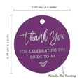 thumbnail image 6 of Inkdotpot Silver Foil Paper Hang Tags Thank You For Celebrating The Bride To Be Bridal Shower Favor Tags 50 Pieces, 6 of 6