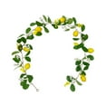 thumbnail image 2 of Artificial Lemon Garland with Faux Yellow Lemons & Green Leaves | 68.9-inch Plastic Hanging Vine for Home Decor | Wedding Backdrop, Farmhouse, Wall Art | Indoor & Outdoor Use, 2 of 6
